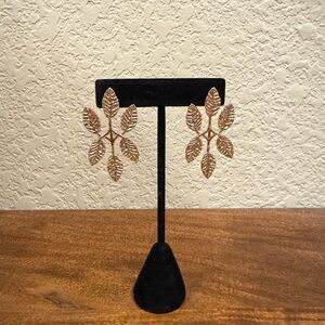 Smith & Co Gold Palmetto Branch Earrings